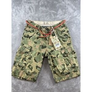 New Scotch Shrunk Shorts Scotch & Soda Kids Amsterdam Camo Cargo Sz 12 Gorpcore‎